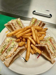 Club House Sandwich at J's Sunrise Grill in Calgary, AB